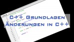 Ã„nderungen in C++